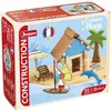 Image de La Cabane De Plage 55 Pieces - Jeu De Construction En Bois Naturel, Tapis Et Accessoires Inclus, 22x18,5x8,5 Cm