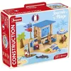 Image de Journée A La Plage 120 Pieces - Jeu De Construction En Bois Naturel, Tapis Et Accessoires Inclus, 32x27x11 Cm
