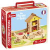 Image de Jeu De Construction Jeujura Ma Ferme En Bois 95 Pièces Rouge Bois