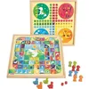 Image de JEUJURA Jeux de loie et petits chevaux - Plateau en bois