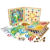 Image de JEUJURA Coffret de Jeux classiques - 80 règles - Pions bois