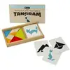 Image de Jeu De Tangram En Bois - 8144 - Coffret En Bois - 7 Pieces - 30 Modeles