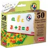 Image de Jeujura Coffret 50 Lettres Magnétiques Cursives, Chiffres Et Signes Pour Tableau