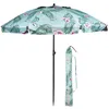 Image de Isotoner Parasol de plage jardin ultra résistant structure anti vent léger réglable et anti uv upf50+ 160 cm cacatoès