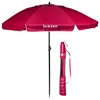 Image de Isotoner Parasol de plage jardin ultra résistant structure anti vent léger réglable et anti uv upf50+ 160 cm framboise