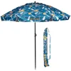 Image de Isotoner Parasol de plage jardin ultra résistant structure anti vent léger réglable et anti uv upf50+ 160 cm hawaii