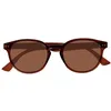 Image de Isotoner Lunettes de soleil incrustations métalliques café mixte adulte