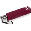 Image de Isotoner Parapluie Xtra Solide antiretournement 28cm déperlant ouverture/fermeture automatique bordeaux liseré foncé femme