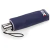 Image de Isotoner Parapluie X-tra Solide anti-retournement ultra déperlant ouverture/fermeture automatique marine liseré foncé femme