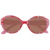 Image de Isotoner Lunettes de soleil 7 à 9 ans forme ronde verres polycarbonates catégorie 3 rose fille