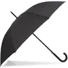 Image de Isotoner Parapluie canne ultra dérperlant solide ouverture automatique/ fermeture manuelle monogramme homme femme