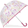 Image de Isotoner Parapluie cloche transparent ouverture facile et sécurisante pvc/licorne étoile mixte enfant