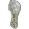 Image de Cordon dalimentation - TIBELEC - 3m - Interrupteur poussoir - Fiche 2 pôles - Transparent