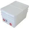 Image de Lot De 3 Boîtes De Rangement Pour Chaussures Homme Clear Box 10l 36,5x26,5x23 Cm