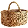Image de AUBRY GASPARD - Panier en osier buff - 45x34x24 cm