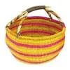 Image de Panier - AUBRY GASPARD - Sahel - en jonc - 39 cm - coloris assortis - poignée en cuir