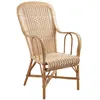 Image de Fauteuil rotin dossier haut naturel