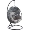 Image de Fauteuil oeuf en polyrésine sur pied Camélia