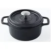 Image de Cocotte Ronde En Fonte Émaillée 20cm Noir Invicta 402201
