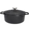 Image de Chasseur Cocotte ronde en fonte émaillée 24cm noire sublime - puc472401