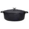 Image de Chasseur - cocotte ovale en fonte émaillée 27cm noire sublime puc472701 - PUC472701