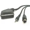 Image de Câble de raccordement - THOMSON - 5m - SVHS/jack - Péritel - Noir