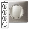 Image de LEGRAND Plaque Céliane finition anodisée pour 4 postes - Aluminium