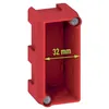 Image de Boîte dappareillage encastré - LEGRAND - BATIBOX - 1 module - Plastique - Rouge