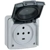 Image de Prise étanche 3P + T + N PLEXO complet gris IP55 20A - LEGRAND - 091657