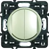 Image de Interrupteur Poussoir - LEGRAND - Céliane - Double - 6A - Titane - Intérieur