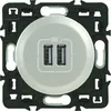 Image de Double prise USB Legrand CELIANE en titane en occasion ou reconditionné