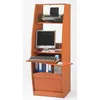 Image de Armoire Informatique Galbée Largeur 60 Cm 5 Niches - Merisier