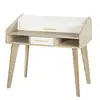 Image de Bureau Dos D'âne Vintage Rideau Blanc - 1 Tiroir