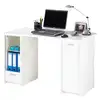 Image de Bureau Blanc 2 Caissons A Rideau - Blanc
