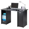 Image de Bureau - Noir - 2 Caissons à Rideau - 120 cm - Design Contemporain - Intérieur