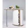 Image de Table de Cuisine - Chêne Naturel - Pivotante - Rangement - Gain de Place