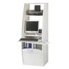 Image de Armoire Informatique Galbée Largeur 60 Cm 5 Niches - Blanc