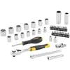 Image de Coffret de douilles 3/8 STANLEY - STMT82829-1 - 45 pièces - 72 dents - Acier - Gris