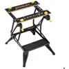 Image de Stanley STST83400-1 Stanley Workmate avec plan de travail en bambou et double hauteur de travail supporte jusquà 250 k