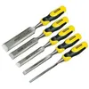 Image de STANLEY Coffret de 5 pièces DynaGrip  de ciseaux de menuisier - 6 / 12 / 18 / 25 / 32 mm