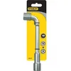Image de Clé à pipe débouchée 6x16 pans - STANLEY - Barritos - Acier chrome vanadium - Chrome mat
