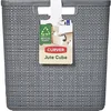 Image de Panier jute cube 17 L gris CURVER