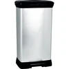 Image de Poubelle à pédale 50L - Aspect Métal - 02162 CURVER