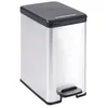 Image de Curver Poubelle A Pédale 25l Slim Aspect Métal