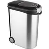 Image de CURVER Conteneur à croquettes pour chien 20 kg - 54L - Aspect métal