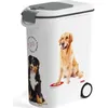 Image de CURVER Conteneur à croquettes pour chien avec roulettes 20 kg - 54L - Love Pets