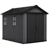 Image de Abri De Jardin 5,3 M² - Résiste Aux Intempéries - Newton Plus 759 - Anthracite -