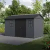 Image de Abri De Jardin De 7,84 M² - Newton Plus 1375 - Plancher Robuste Inclus - Anthracite