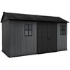 Image de Abri de jardin NEWTON PLUS 1375 - 8.6 m² - Gris