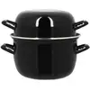 Image de Marmite A Moule - 3645567 - En Acier Émaillé - Noir - 18 Cm - 2,7 Litres - Tous Feux Dont Induction